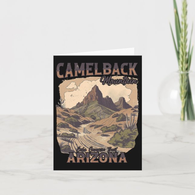 Carte Camelback Mountain Echo Canyon Trail Arizona Hikin (Devant)