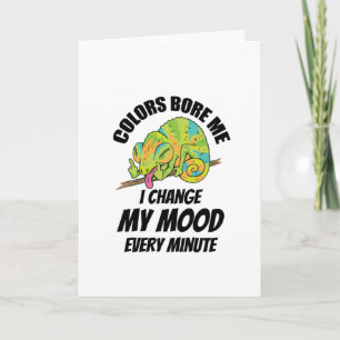 Carte Caméléon - Les couleurs sont ennuyeuses