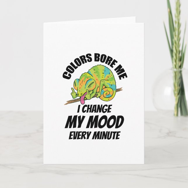 Carte Caméléon - Les couleurs sont ennuyeuses (Devant)