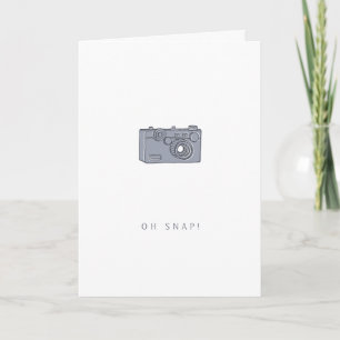 Carte Caméra - Anniversaire tardif  Oh Snap Grey