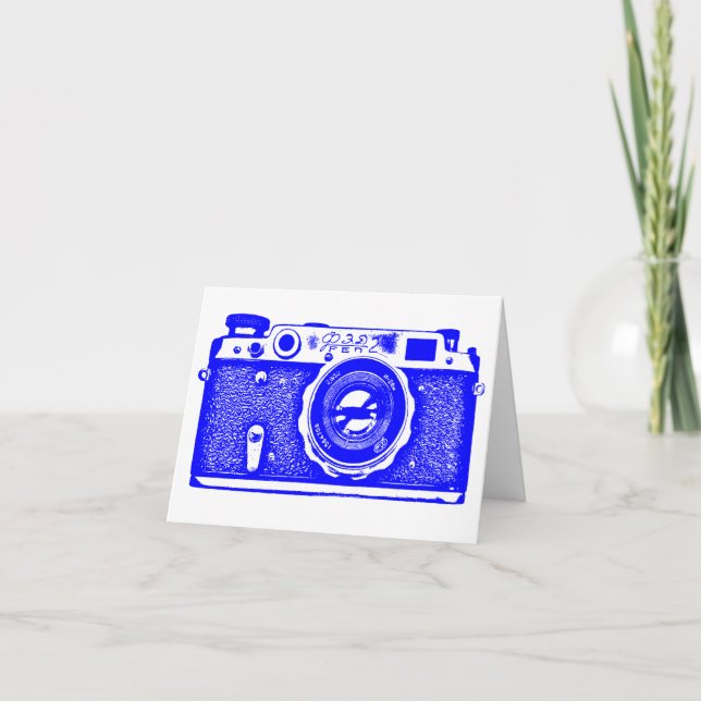 Carte Caméra russe soviétique - Bleu (Devant)