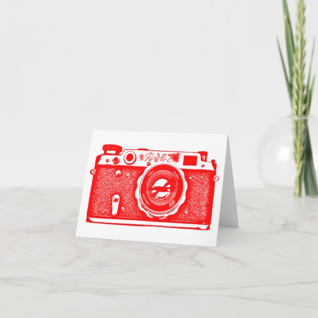 Carte Caméra russe soviétique - Rouge (Devant)