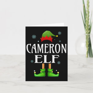 Carte Cameron Elf Xmas drôle Famille Hommes correspondan
