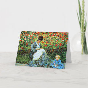 Carte Camille Monet and Child