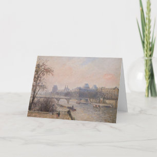 Carte Camille Pissarro - La Seine et le Louvre