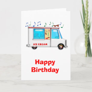 Carte Camion à glace avec musique