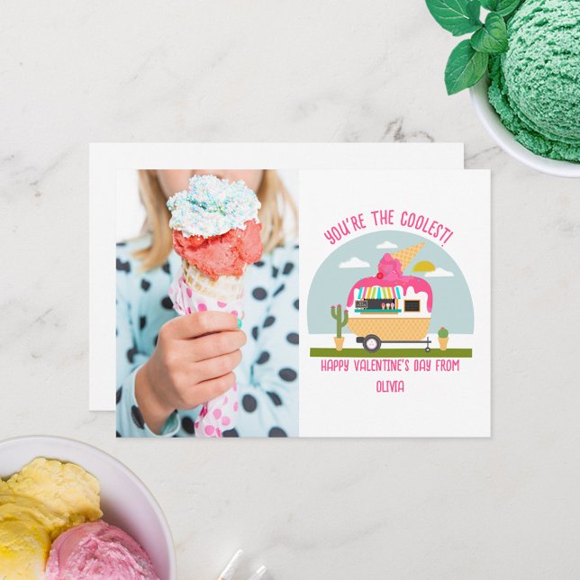 Carte Camion à glace Photo Enfants Salle de classe Valen (Créateur téléchargé)