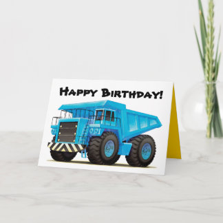 Carte Camion Big Blue Dump pour enfant