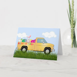 Carte Camion Bunny de Pâques