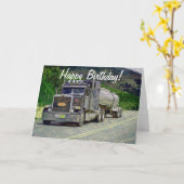 Carte Camion-citerne Funny Trucker (Yellow Flower)