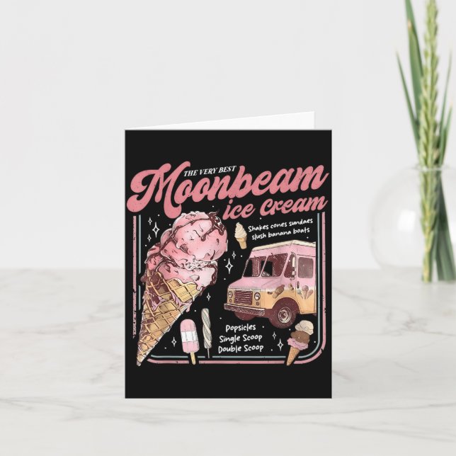 Carte Camion de Glace Moonbeam Vintage Rétro (Devant)