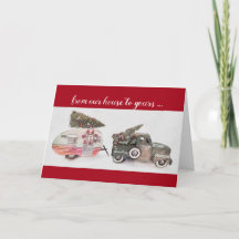 camion de jouets et remorque de voyage Noël vacanc