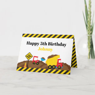 Carte Camion de pompage et crevette Anniversaire