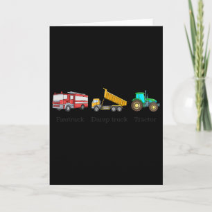 Carte Camion de pompiers Camion à benne Tracteur Anti Tr