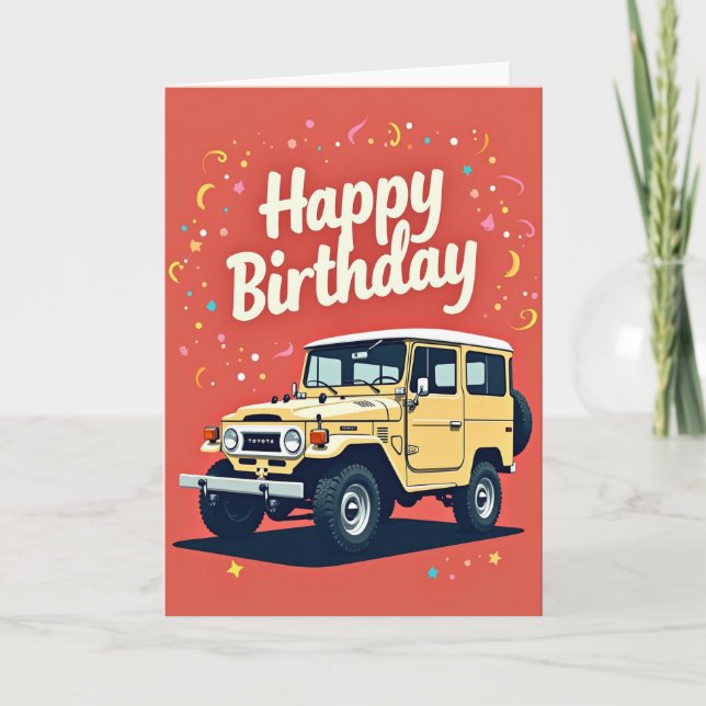 Carte Camion Jaune Joyeux (Devant)