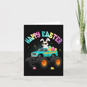 Carte Camion Monster Bunny Mignonne Joyeux Pâques Pour E