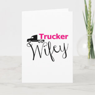 Carte Camionnette Femme Camionneur Camionneur Camionneur