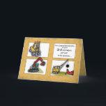 Carte Camions d'anniversaire Grandson 3e<br><div class="desc">Une grue,  une backhotte et une crevette sont affichées sur cette carte car vous souhaitez à votre petit-fils un heureux 3e anniversaire !</div>