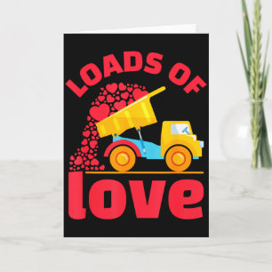 Carte Camions de l'Amour à Cœur pour la Saint-Valentin E