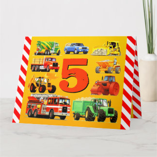 Carte Camions du 5e anniversaire
