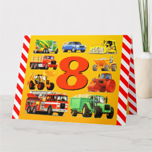 Carte Camions du 8e anniversaire