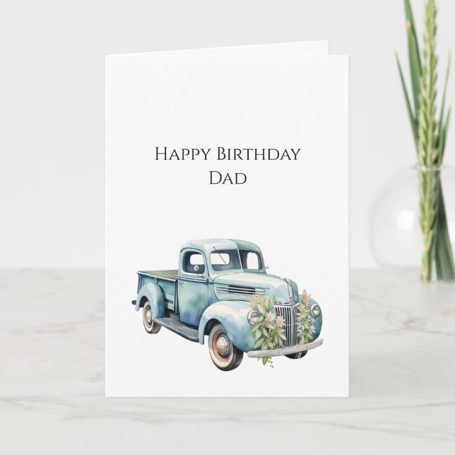 Carte Camions Papa Anniversaire (Devant)
