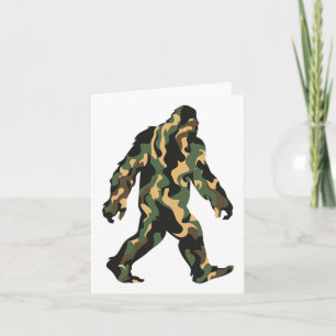 Carte Camo Bigfoot Sasquatch Camping Extérieur Hommes Fe