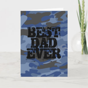 Carte Camo Bold Meilleur papa