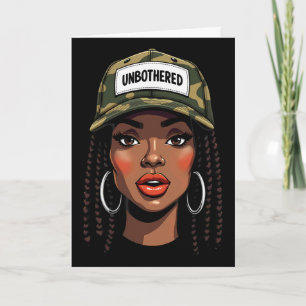 Carte Camo Juneteenth Sans souci Black Girl Loc'd _6 