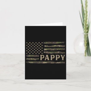 Carte Camo Pappy Camouflage Drapeau Usa Fête des Pères