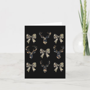 Carte Camo Us Drapeau Cerf Elk Chasse Chasseur Coquette 