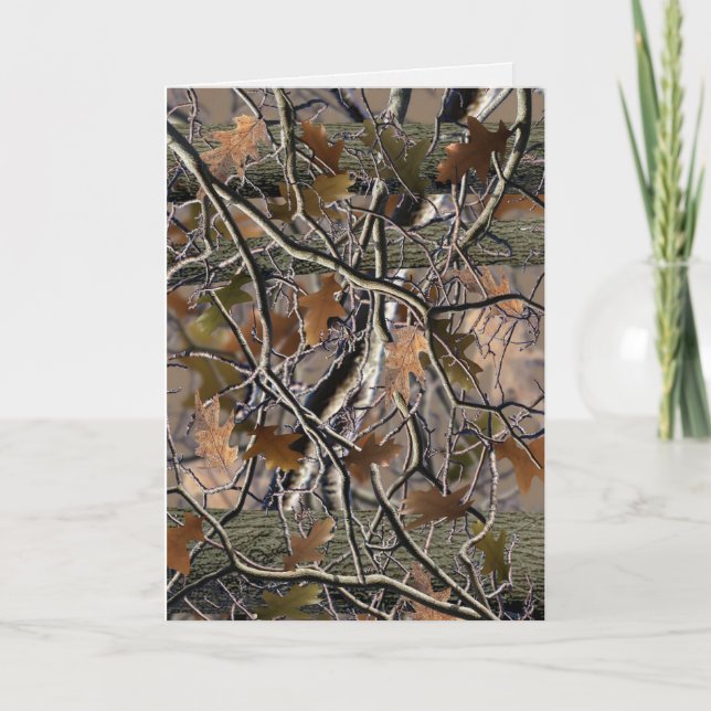 Carte camouflage, Anniversaires, Événements, Chass (Devant)