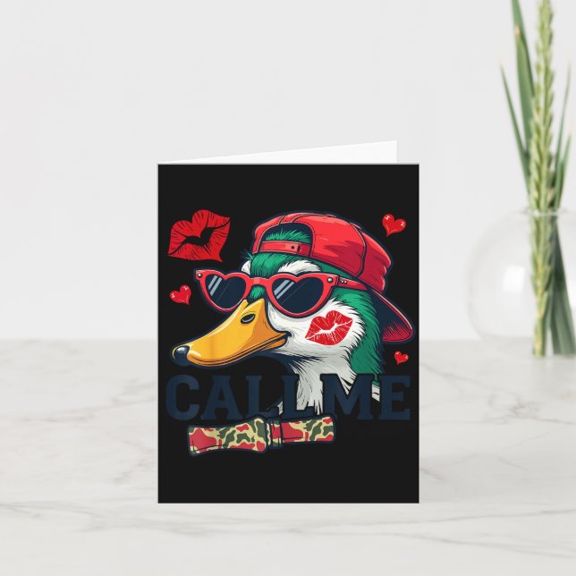 Carte Camouflage de chasse de la Saint-Valentin Canard A (Devant)