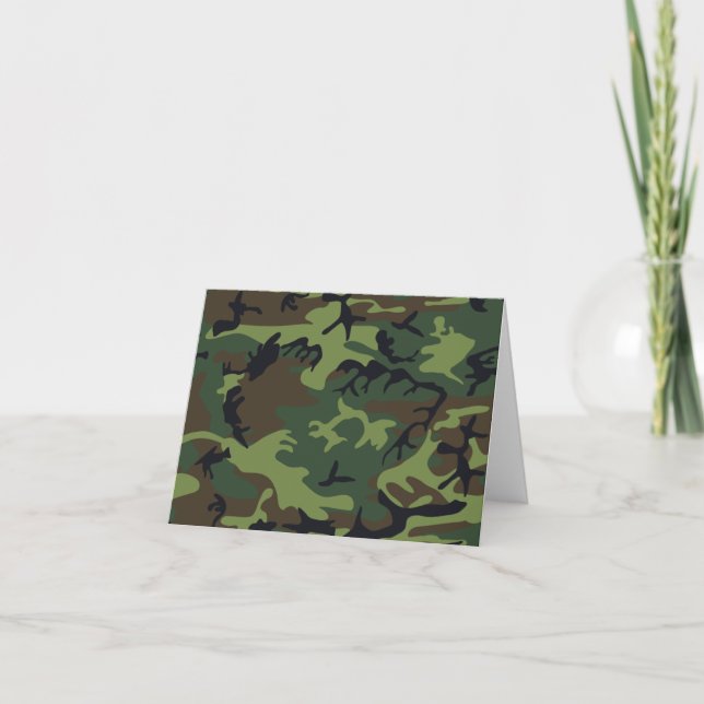 Carte Camouflage vert militaire (Devant)