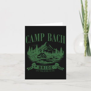 Carte Camp Bach Bride Randonnée Camping Bachelorette Par