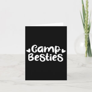 Carte Camp Besties Chemise Cute Meilleur Ami Camping d'é