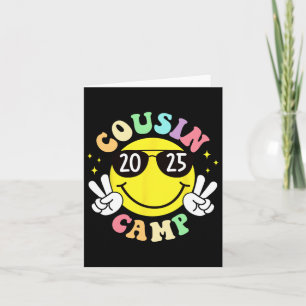 Carte Camp Cousin 2025 Camping Campfire Vacances d'été