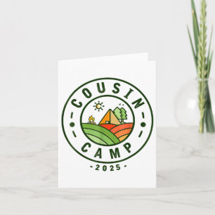 Carte Camp Cousin 2025 Tribe Camping Vacances d'été _1