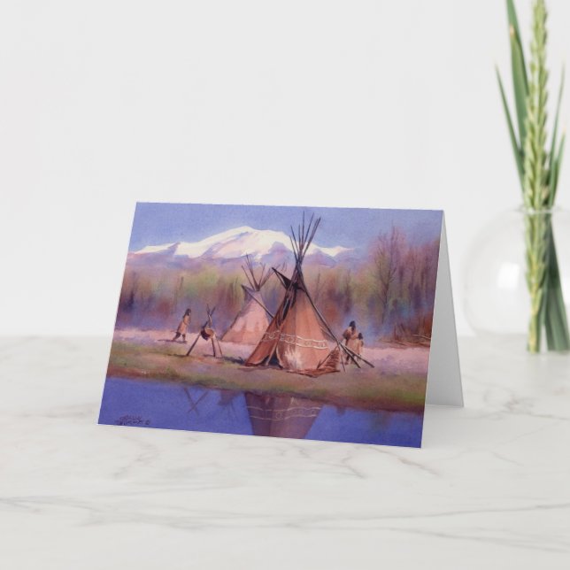 Carte CAMP de TIPI de FIN D'ÉTÉ par SHARON SHARPE (Devant)
