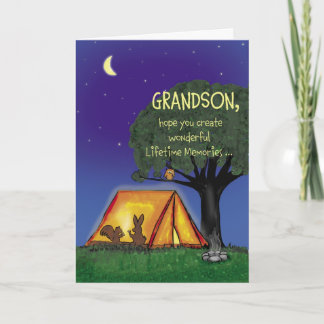 Carte Camp d'été - Miss you - Grandson