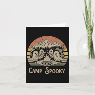 Carte Camp Éffrayant Summerween Été Halloween mignon Fan
