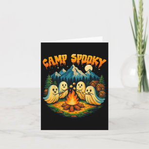 Carte Camp Éffrayant Summerween Été Halloween mignon Fan