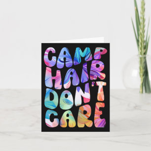 Carte Camp Hair ne se soucie pas de la chemise de campin