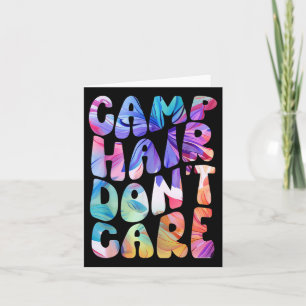 Carte Camp Hair Ne S'Occupe Pas Chemise Camping Été Pour