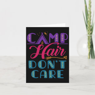 Carte Camp Hair s'en fiche Camp Sleepaway Cute Glamper C