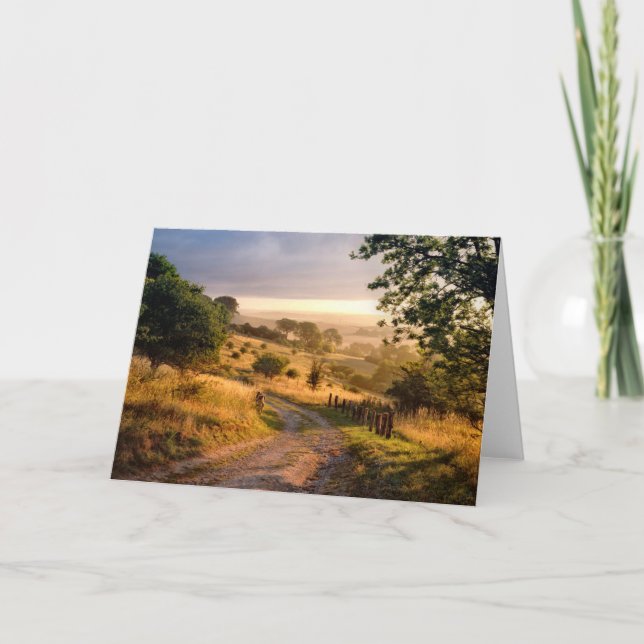 Carte Campagne anglaise du soleil | d'aube (Devant)