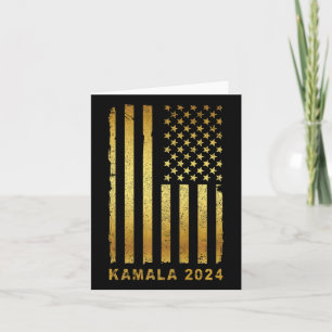 Carte Campagne du président Kamala Harris 2024 Retro Vin