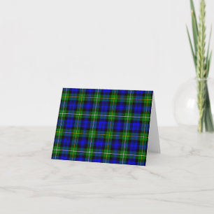 Carte Campbell tartan bleu vert plaid