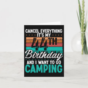 Carte Camper 44 Ans Anniversaire Pour Homme Camp Montagn