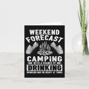 Carte Camper Fun Week-End Prévision Camping Avec Chance